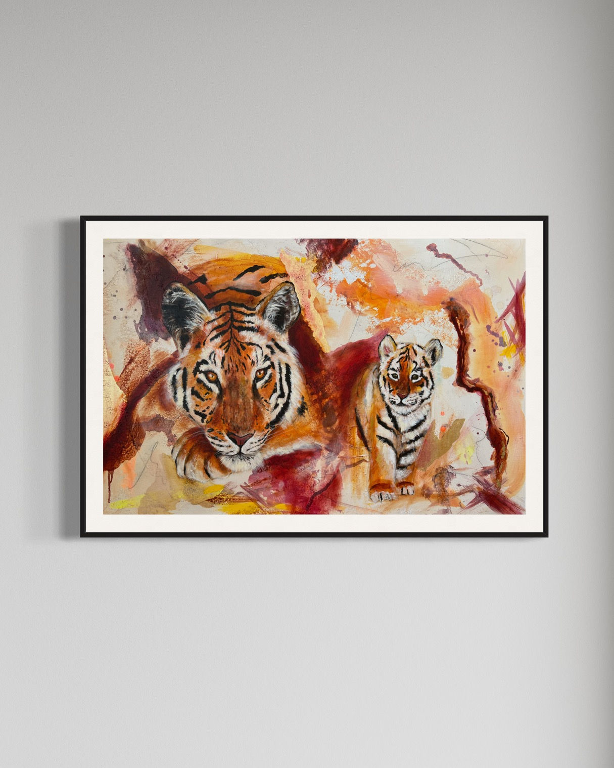 Tiger painting - Fine art prints - Australian Artist Emily Birdsey