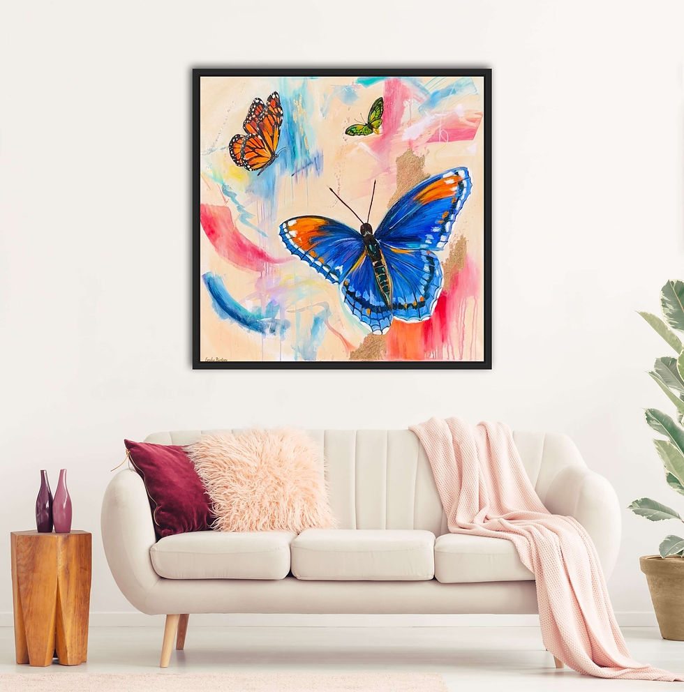 Thumbnail: Butterfly Colourful Art - Fine art prints - Australian Artist Emily Birdsey