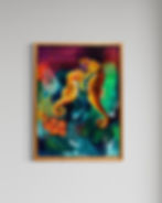 Colourful Seahorse Original Painting by Australian Artist