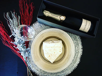 Holiday Table with Champagne