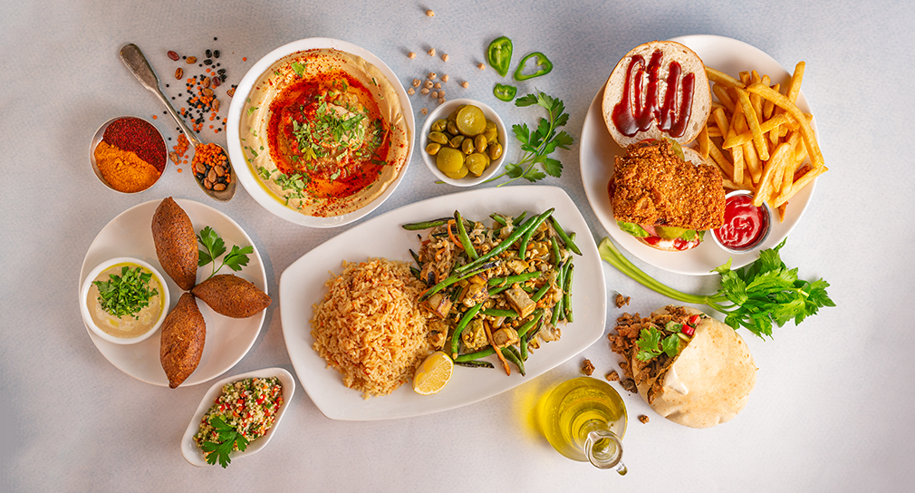 Arranged Food and Objects