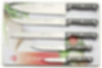 Thumbnail: kitchen knife 3 rivets Full Tang easy grip Handle with SS Wave blade