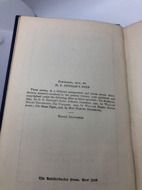 Thumbnail: The Poetical Worls of William Henry Drummond