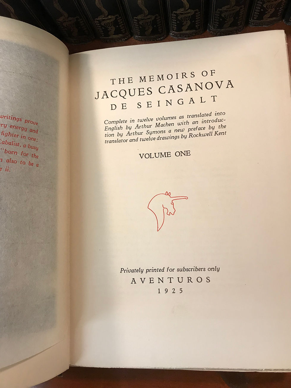 Thumbnail: The Memoirs of Jacques Casanova de Seingalt, Illustrated by Rockwell Kent