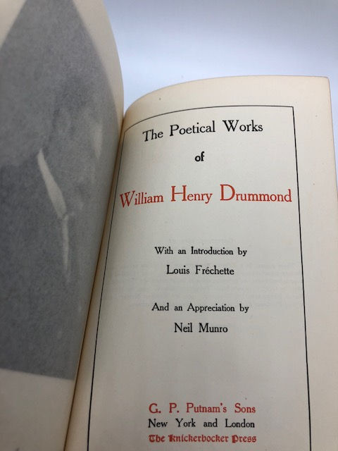 Thumbnail: The Poetical Worls of William Henry Drummond
