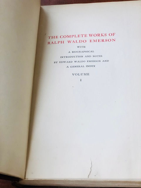 Thumbnail: Autograph Centenary Edition: The Complete Works of Ralph Waldo Emerson