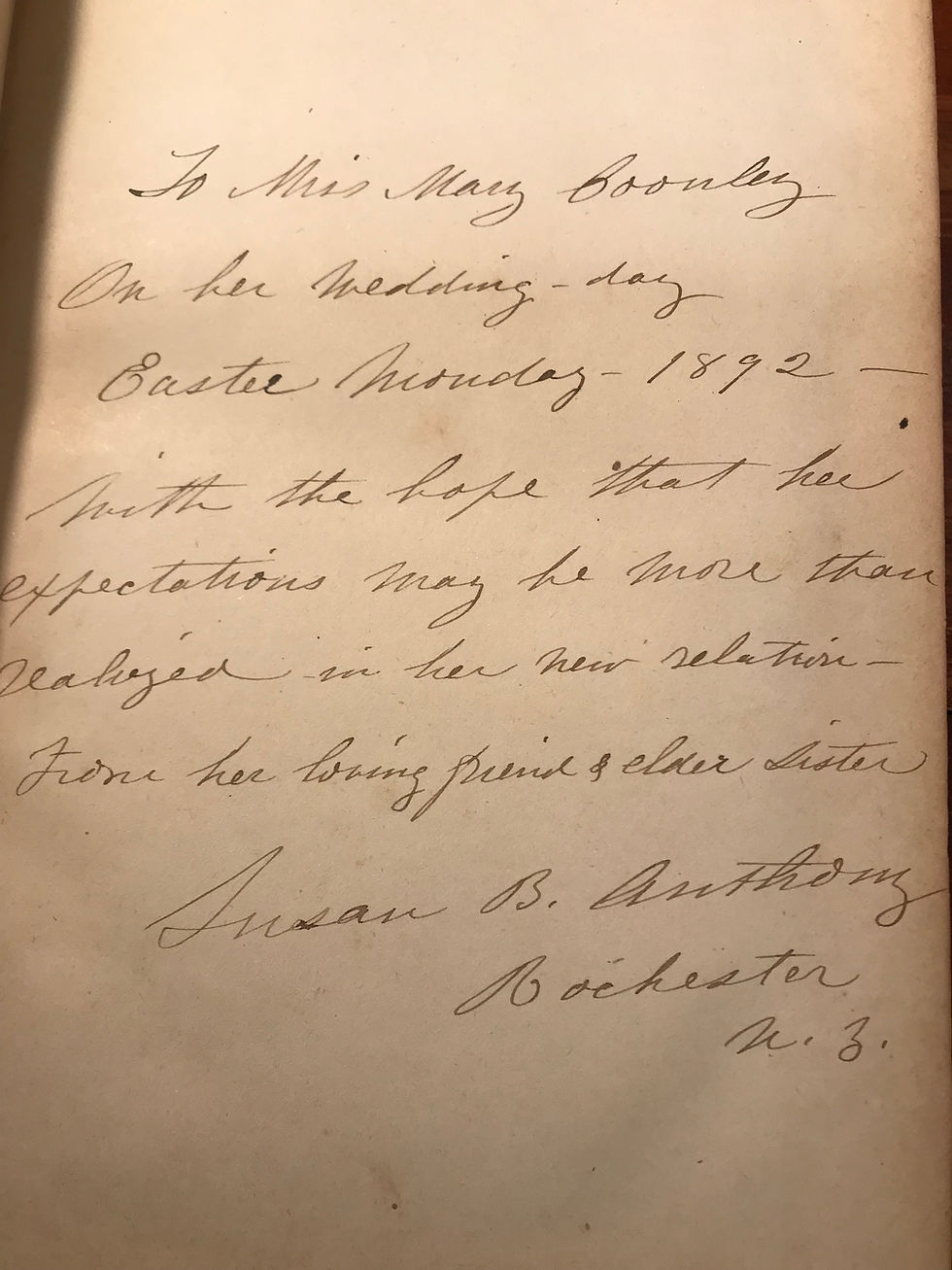 Thumbnail: 3 Vols. Inscribed by Suffragette Susan B. Anthony
