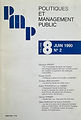 Cover page Revue management public 8