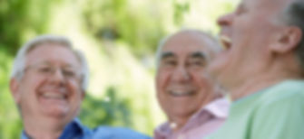 Three Friends Laughing