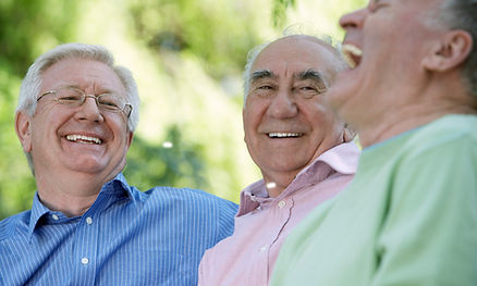 Three Friends Laughing