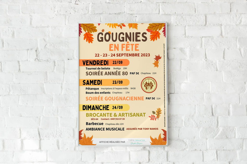 Affiche fête de village