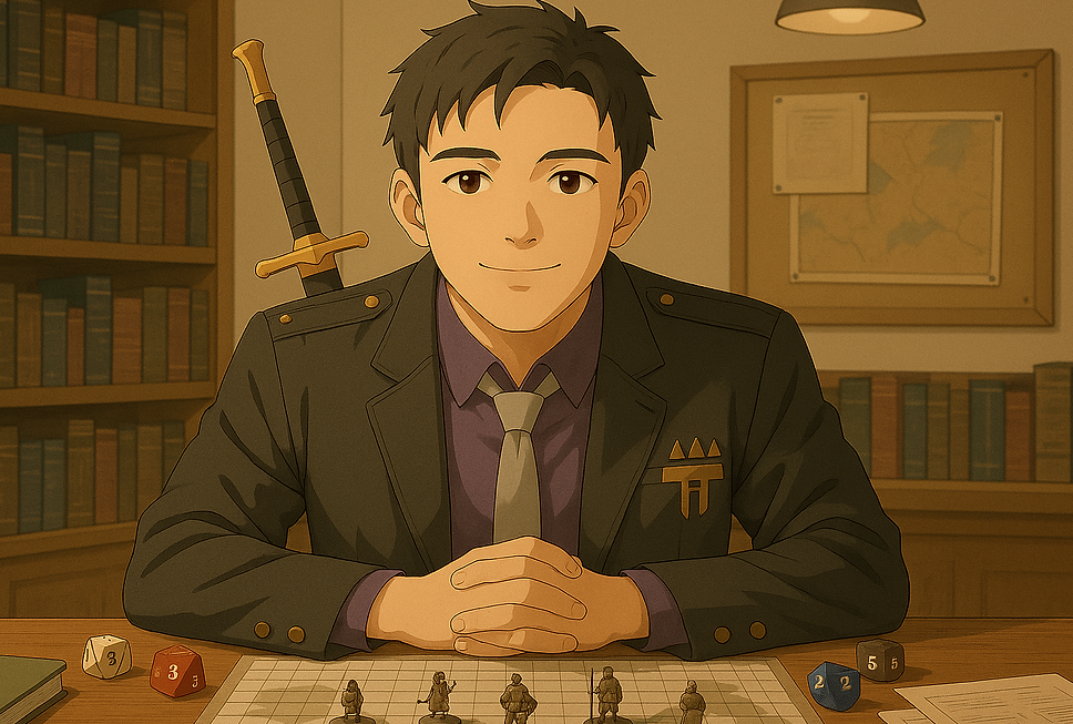 Image of me Larry the DM Guy who is a dungeon master and avid anime/cartoon watcher