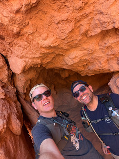 Jon & Rich in interesting red rock formation