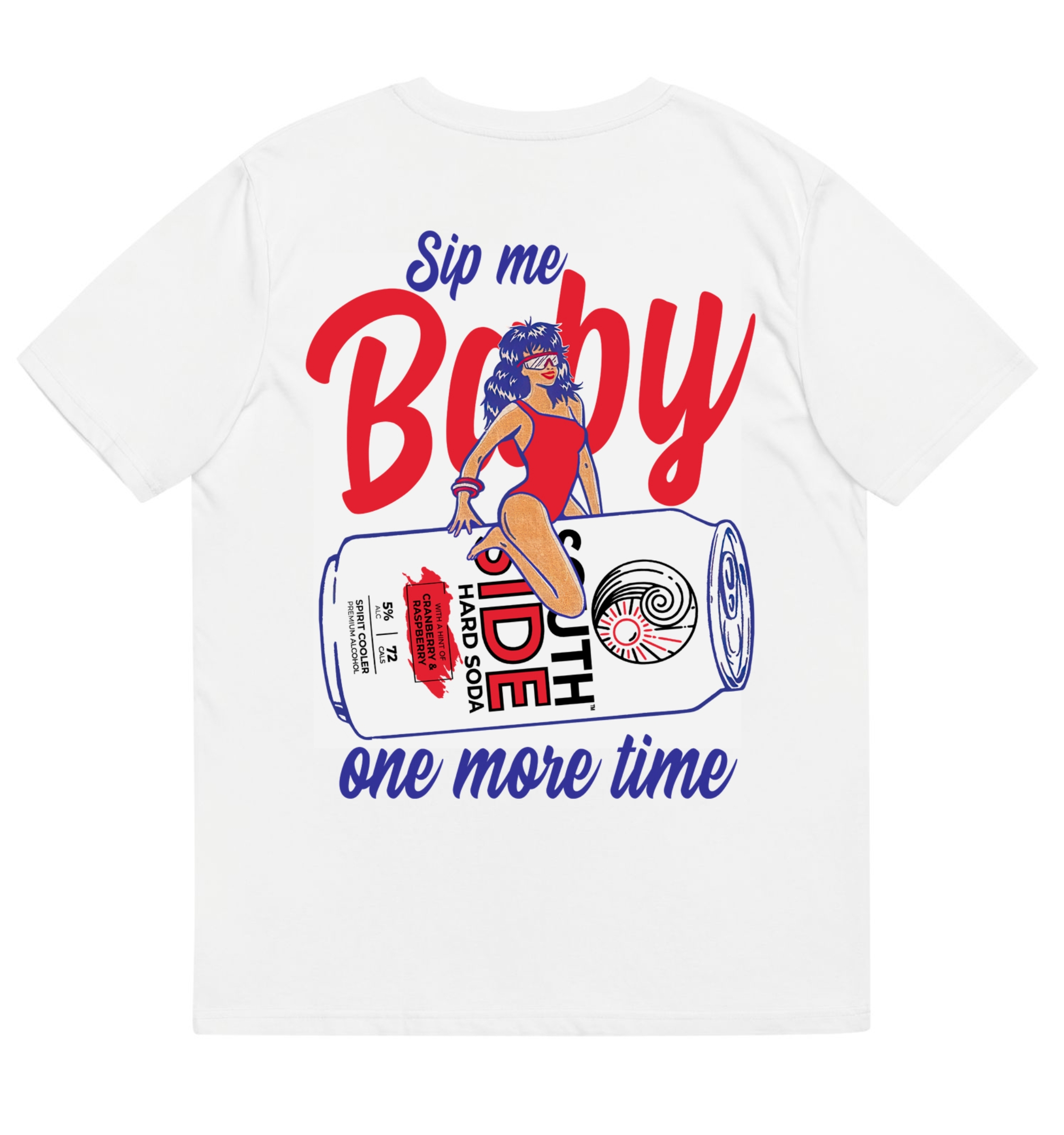 sip me baby tee - back view