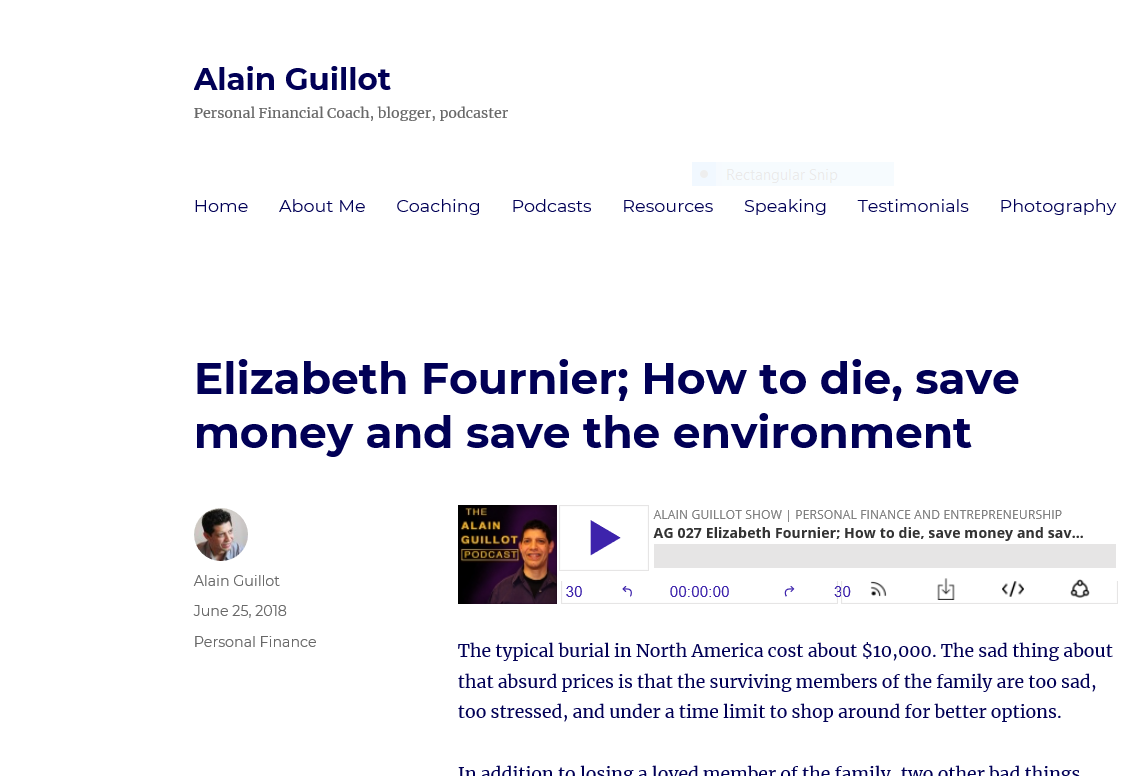 Elizabeth Fournier Green Burial