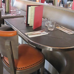 Slate table top Plateau de table en ardoise sur mesure, 7 ans après. #slate#ardoise#platea