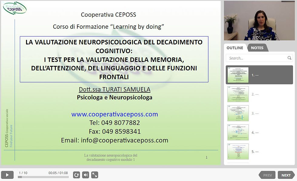 La valutazione neuropsicologica