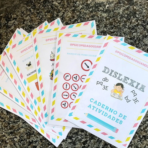 CADERNO DE ATIVIDADES PARA DISLEXIA  Psicopedagogiando PE