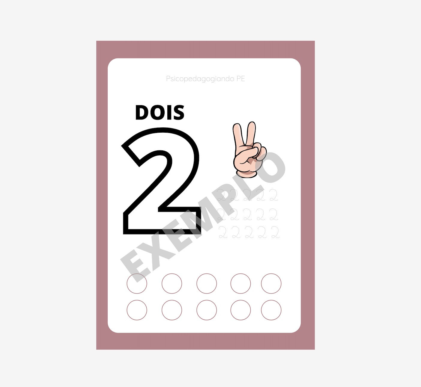 NÚMEROS VAZADOS (TAMANHO A4)