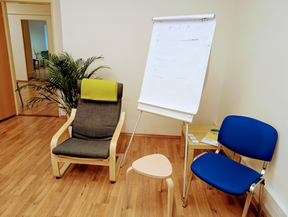 chairs and flipchart