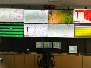 Monitors at National Weather Service Norman