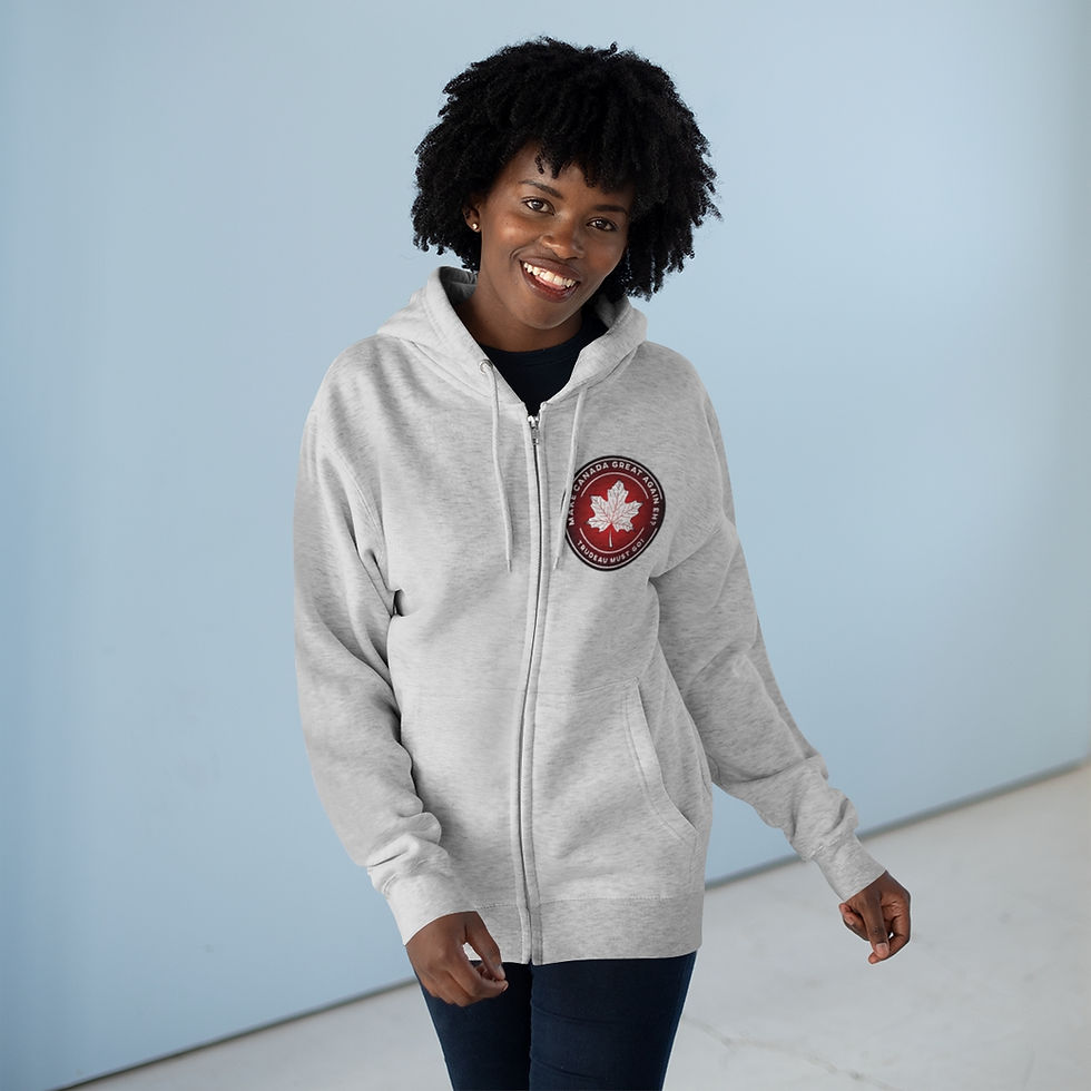 Thumbnail: Make Canada Cozy Again Unisex Zip Hoodie
