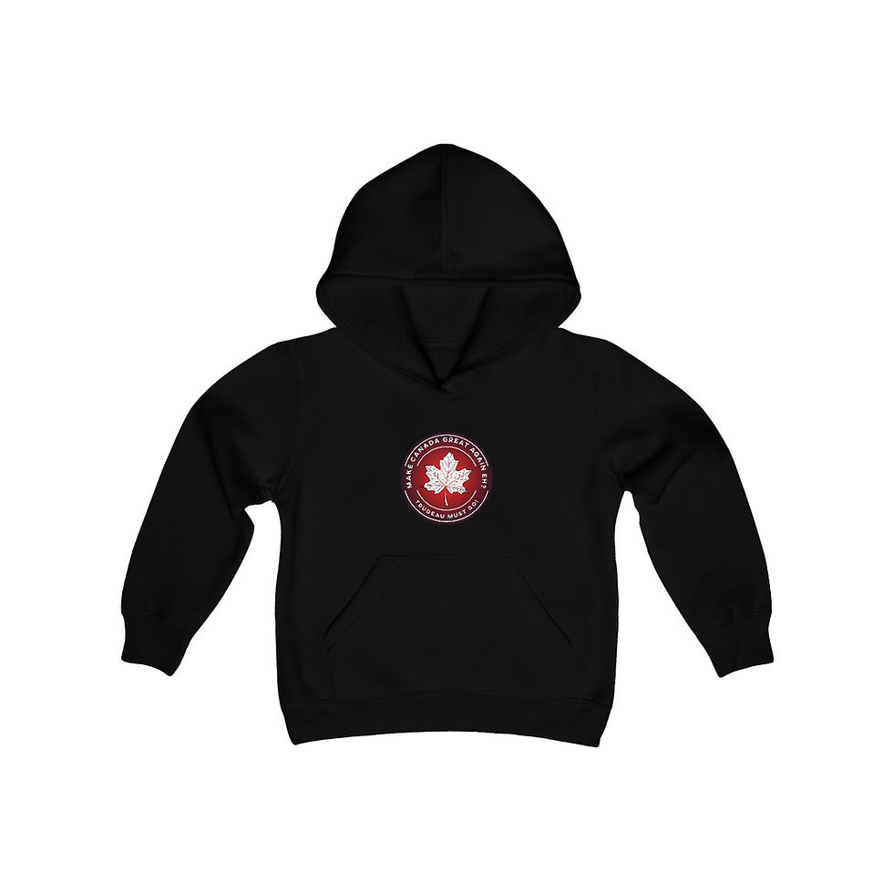 Thumbnail: Youth Bold Statement Hooded Sweatshirt (Front Logo)