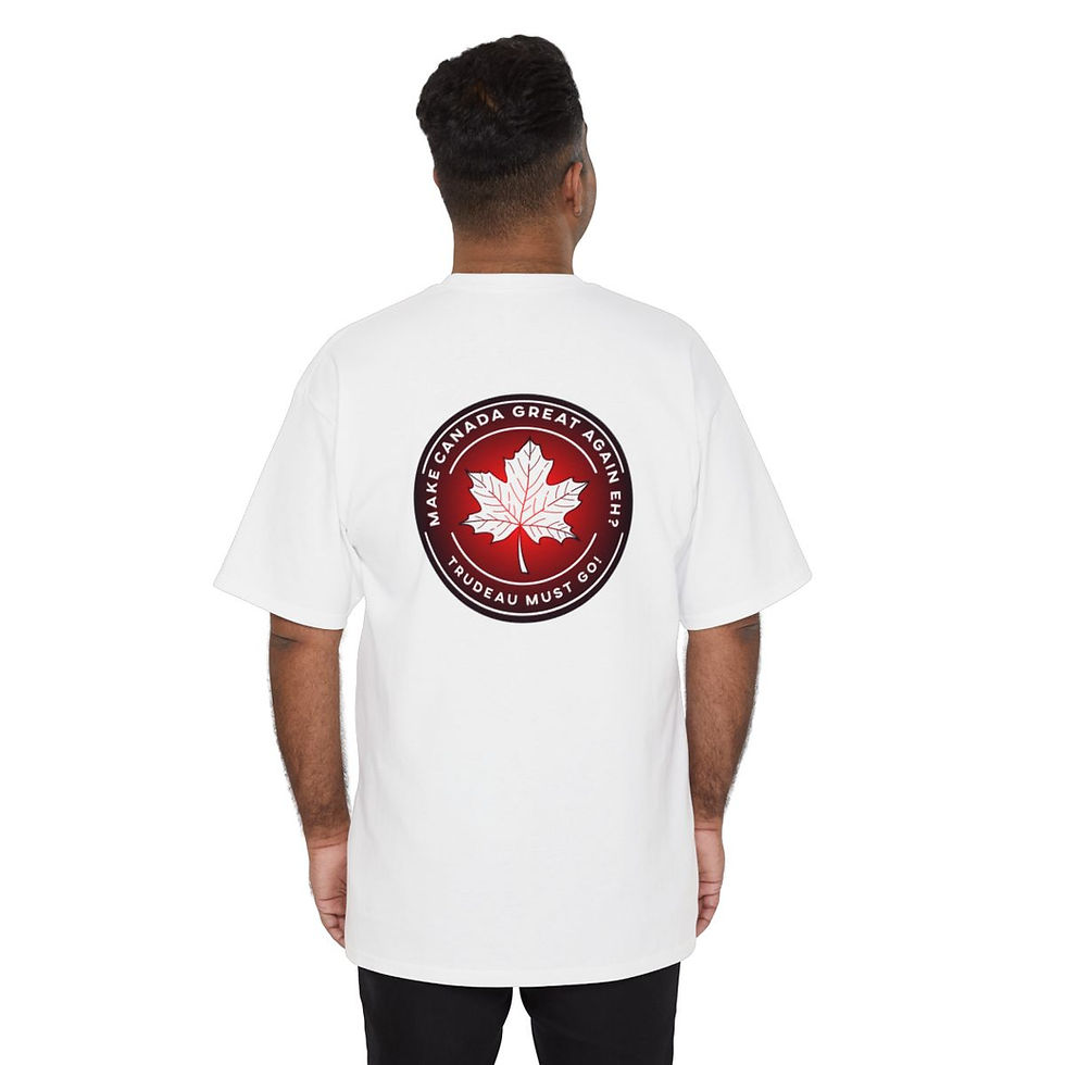 Thumbnail: Freedom Statement Big & Tall Cotton T-Shirt (Back Logo)