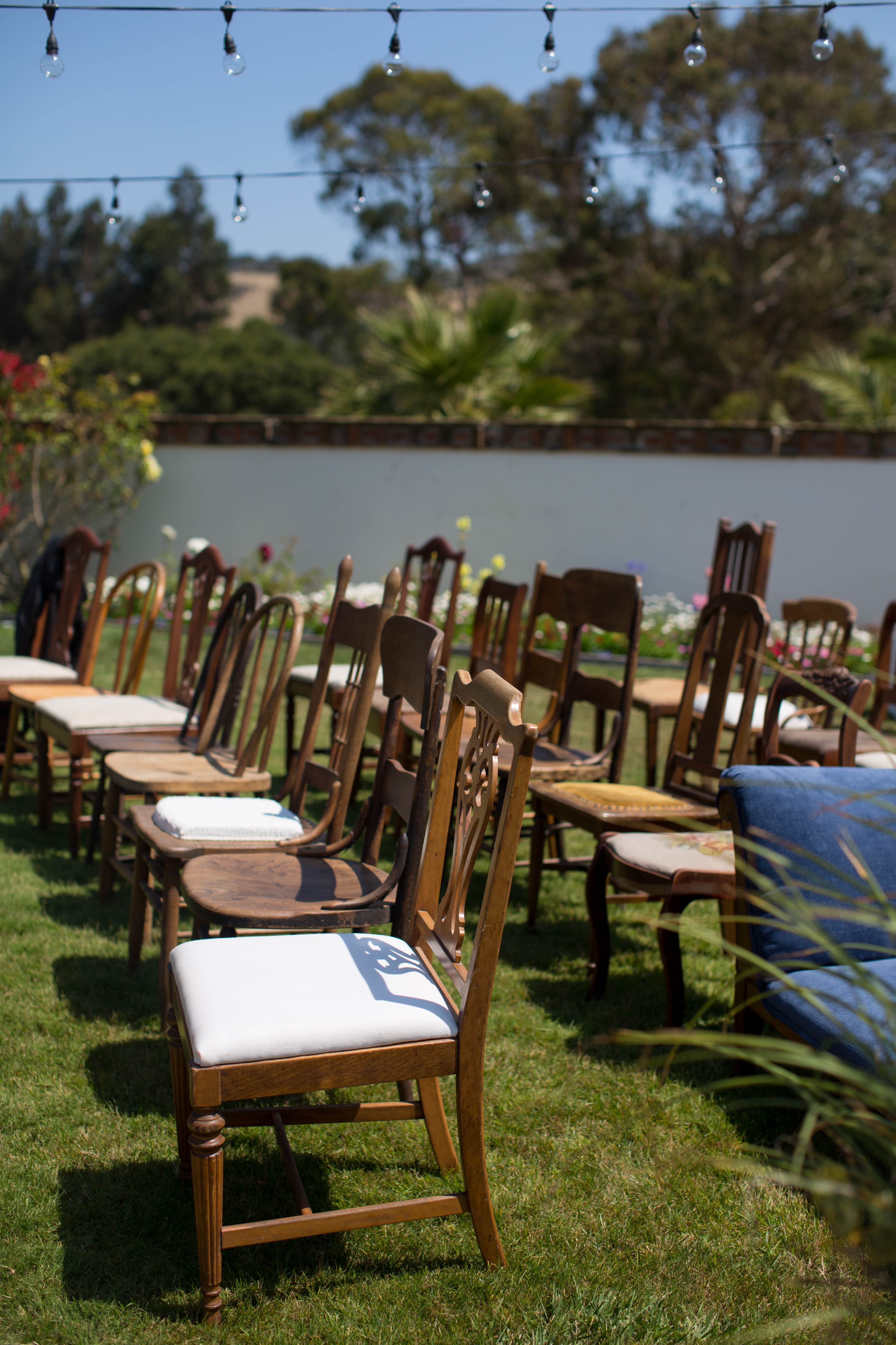 Eclectic ceremony chairs