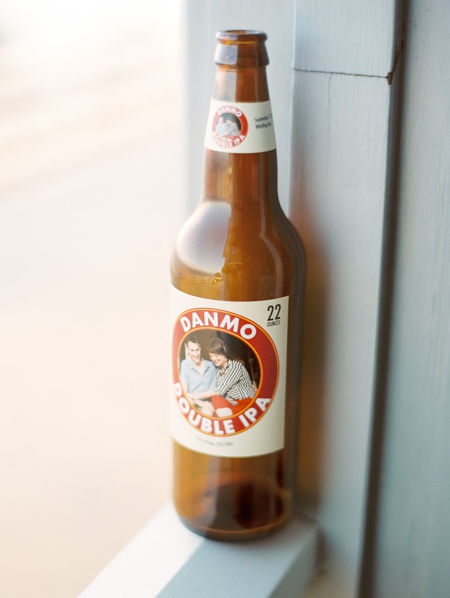Custom beer label for the guests