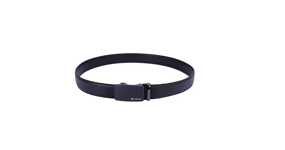 Thumbnail: Men's DON CLASSIC BLACK Leather Ratchet Belt
