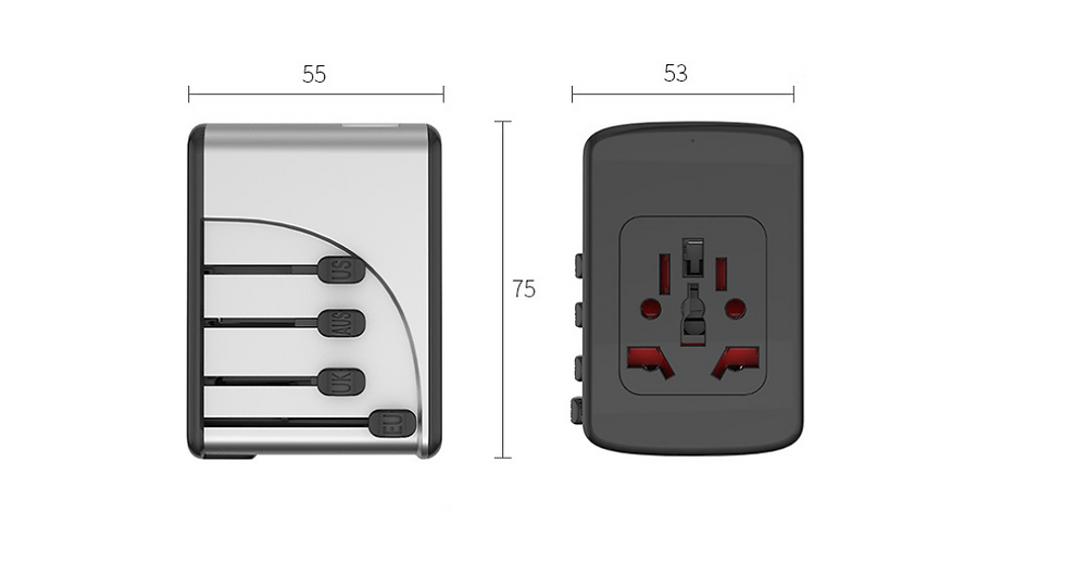 Thumbnail: Smart Universal Travel USB Adapter
