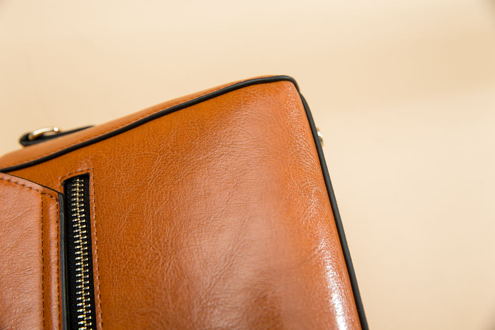 Thumbnail: Women's Trunk-Style Vintage Wax leather handbag - Black