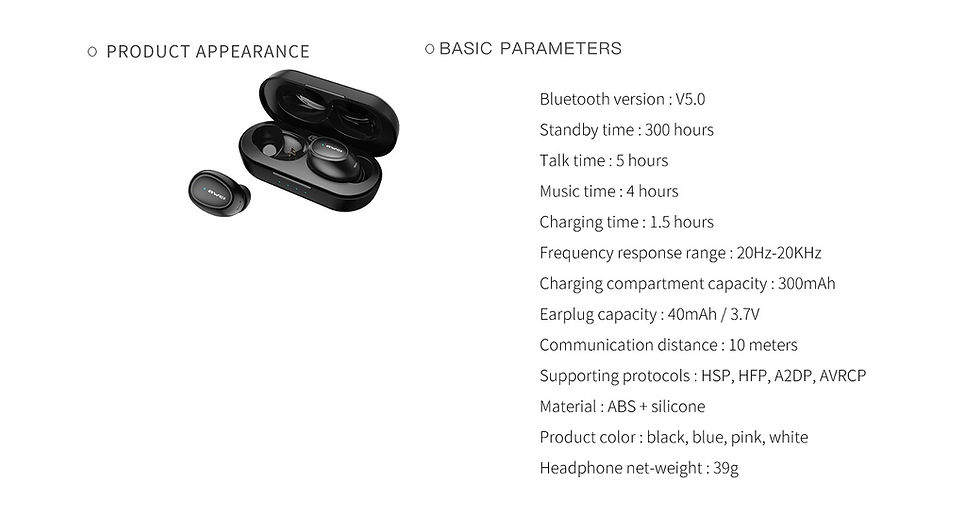 Thumbnail: T16 Wireless Bluetooth Handsfree Earbuds VB