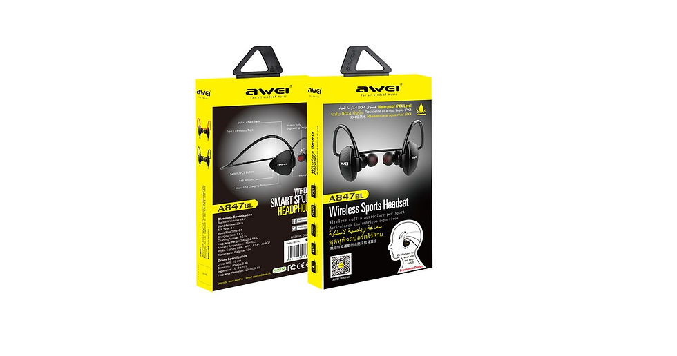 Thumbnail: AWA847BL Sports Waterproof Smart Bluetooth Earphones