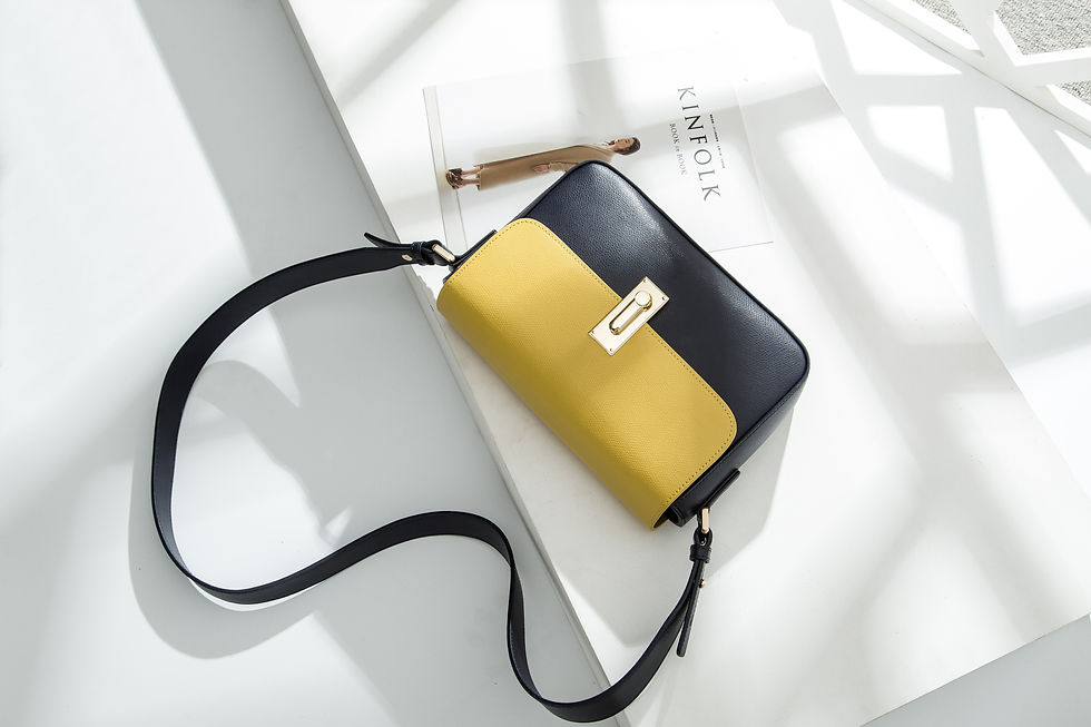 Thumbnail: Women's Combo Color Leather Handbag