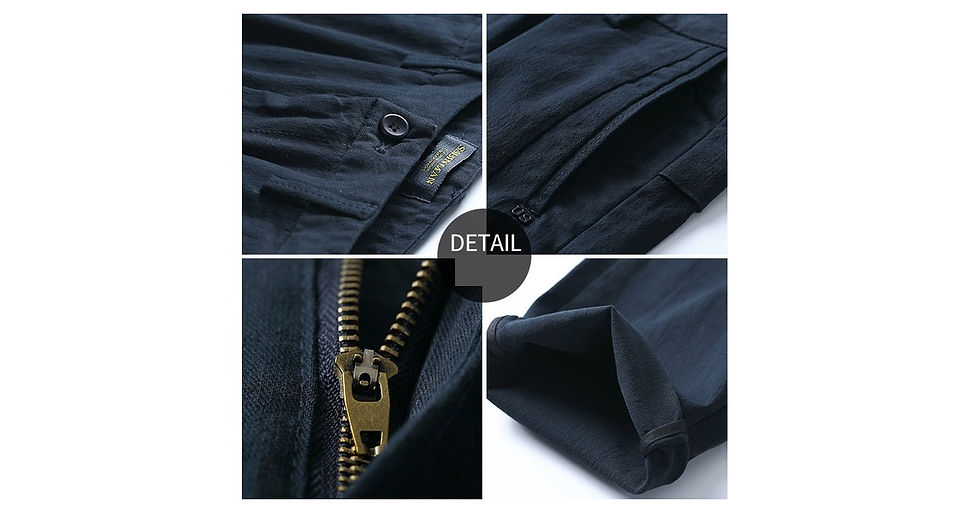 Thumbnail: Men Simplicity Solid colored trousers