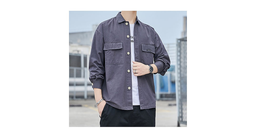 Thumbnail: Japanese Street Style Casual Shirt Jacket