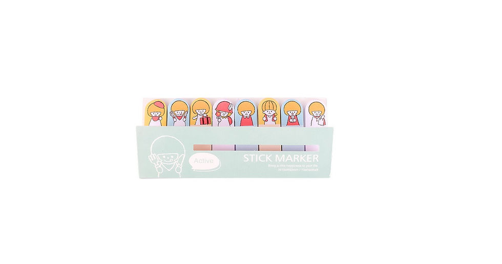 Thumbnail: Cute Five-Color Memo Paper Sticky Notes