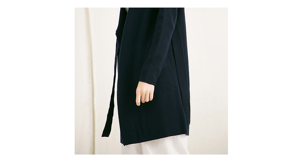 Thumbnail: Knit Cardigan With Tie