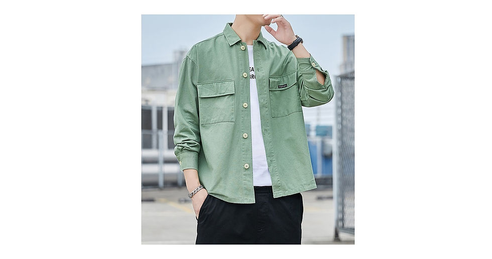 Thumbnail: Japanese Street Style Casual Shirt Jacket