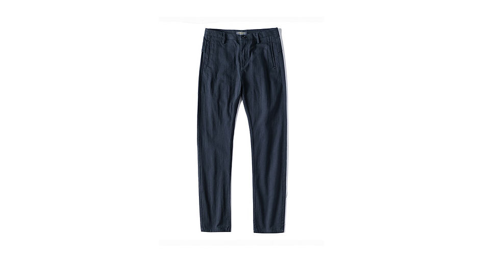 Thumbnail: Men Simplicity Solid colored trousers