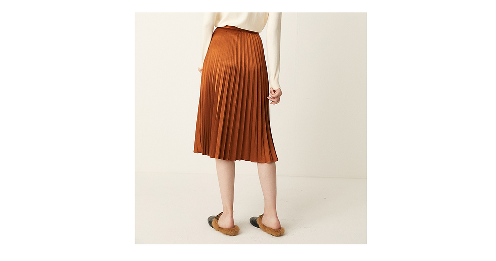 Thumbnail: Satin Pleated skirt