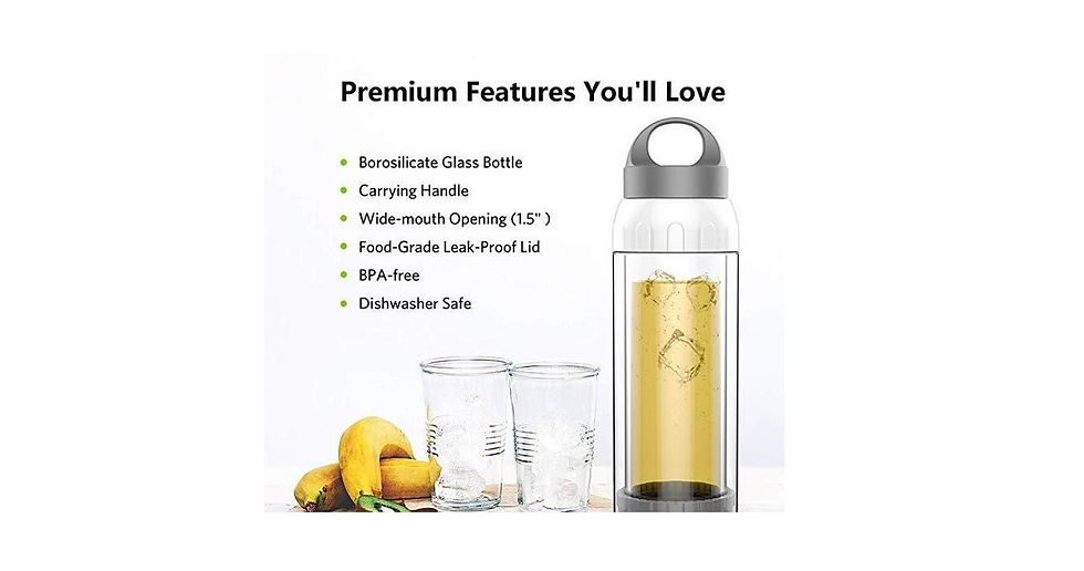 Thumbnail: Bottled Joy Glass Water Bottle