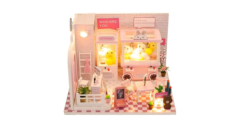 Thumbnail: 3D Model Dream Toy Crane Mini House Music Box DIY Puzzle Handmade Craft