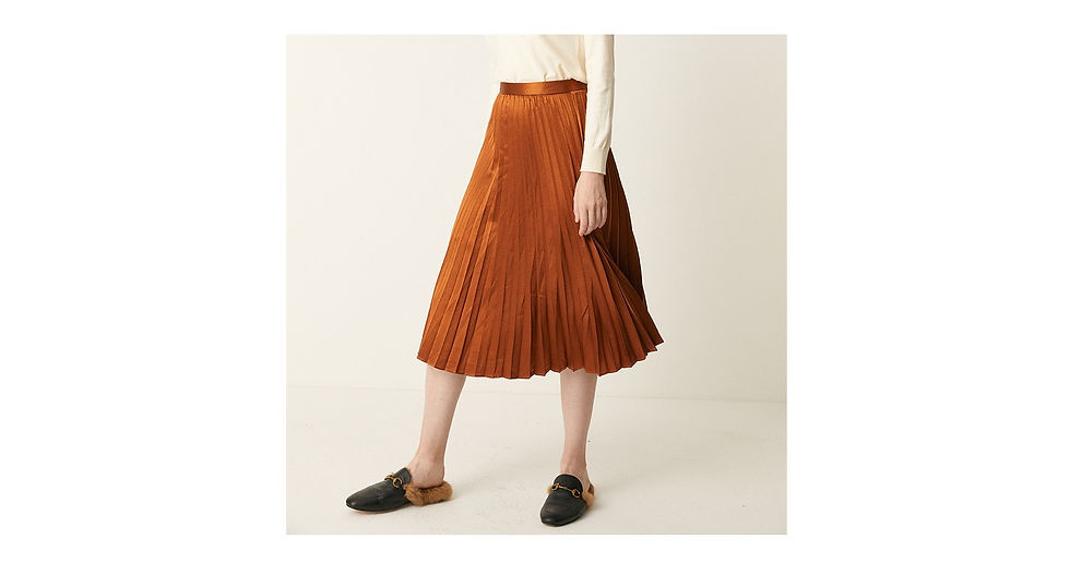 Thumbnail: Satin Pleated skirt