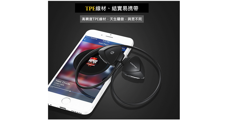 Thumbnail: A840BL Rear-Mounted Sports Smart Bluetooth Headset