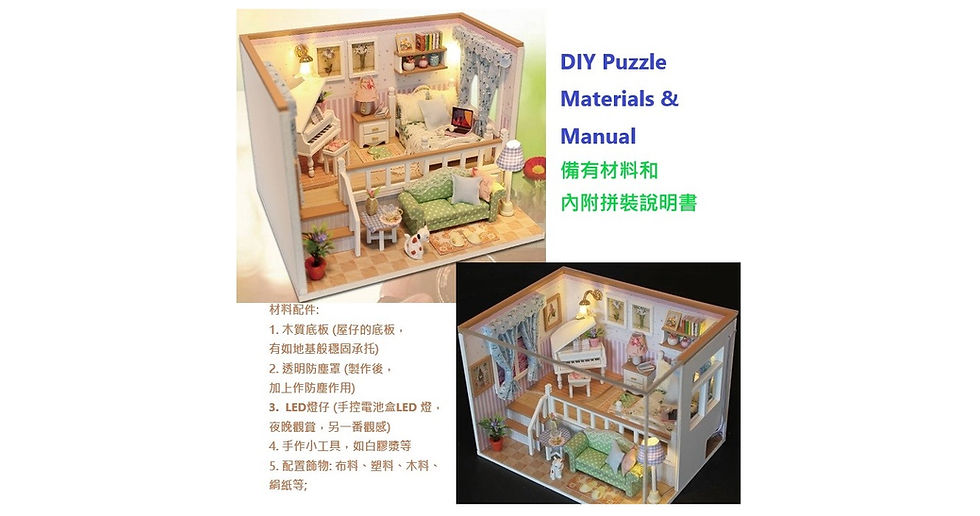 Thumbnail: 3D Model Art Suite Mini House Music Box DIY Puzzle Handmade Craft