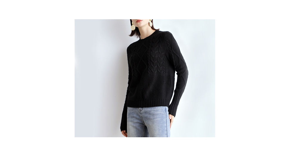Thumbnail: Big Twisted Knit Sweater