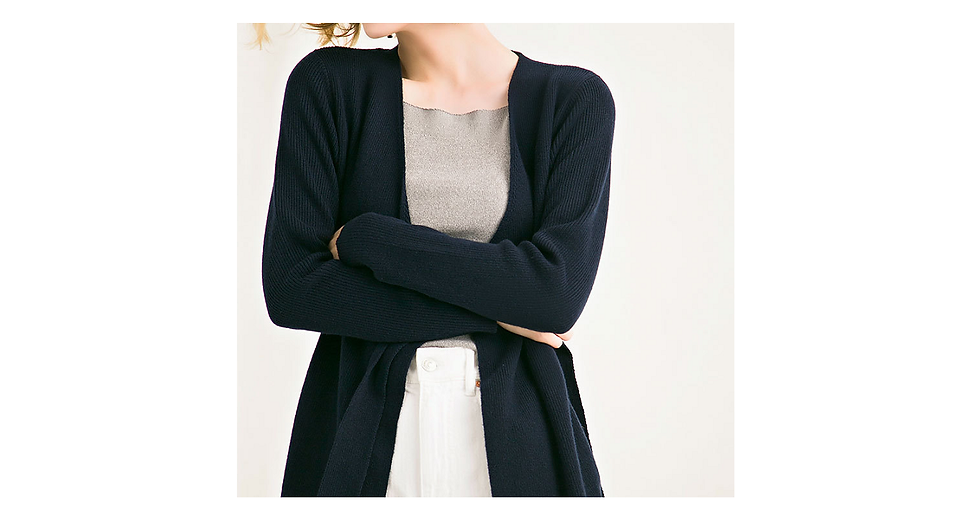 Thumbnail: Knit Cardigan With Tie